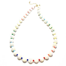 Load image into Gallery viewer, mother of pearl &amp; colours bubblegum necklace