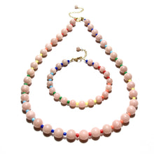 Load image into Gallery viewer, pink jade &amp; colours bubblegum bracelet