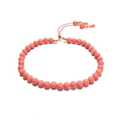 coral beads bracelet