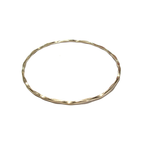 fine hammered bangle