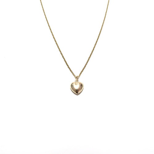 puffy heart necklace