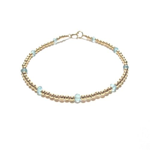 dotted apatite bracelet