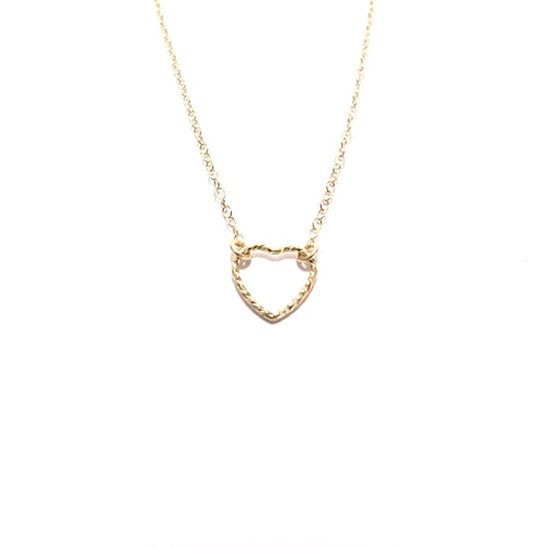 small sparkle heart necklace