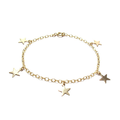 multi gold stars bracelet