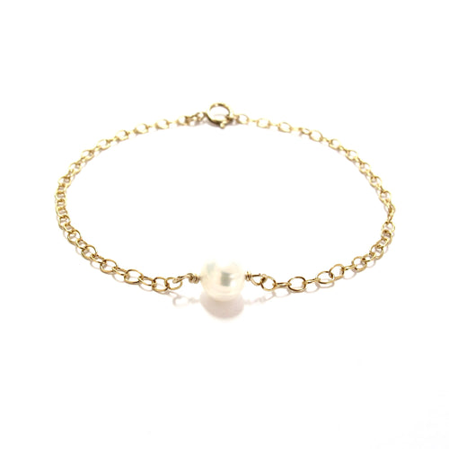 single pearl bracelet