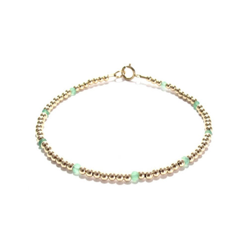 dotted chrysoprase bracelet